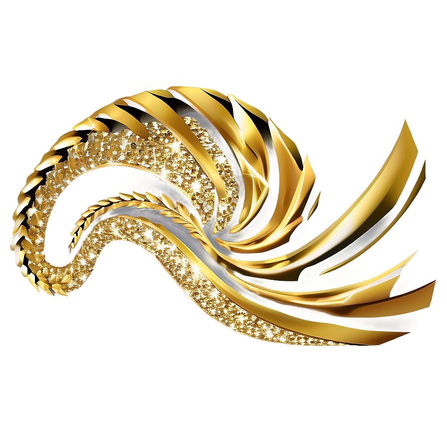 Download Gold Glitter Spiral Png 50 | Wallpapers.com