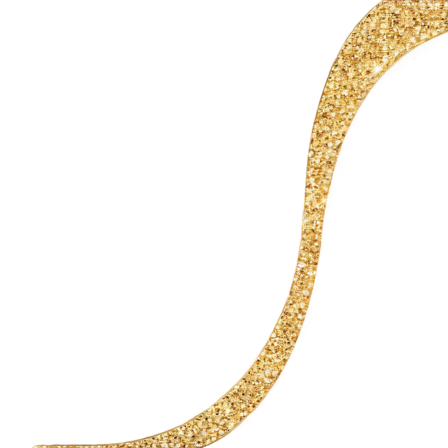 Gold Glitter Trail Png 05232024 PNG