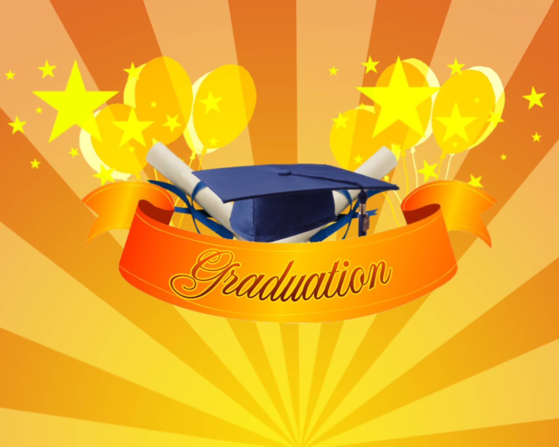 Gold Graduation Banner