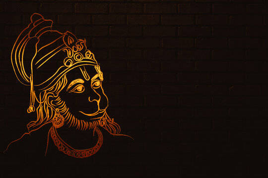 🔥 Black Background Lord Hanuman Images | MyGodImages