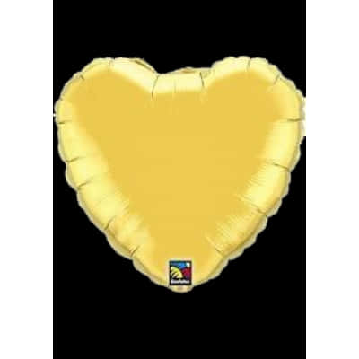 Gold Heart Shaped Balloon PNG
