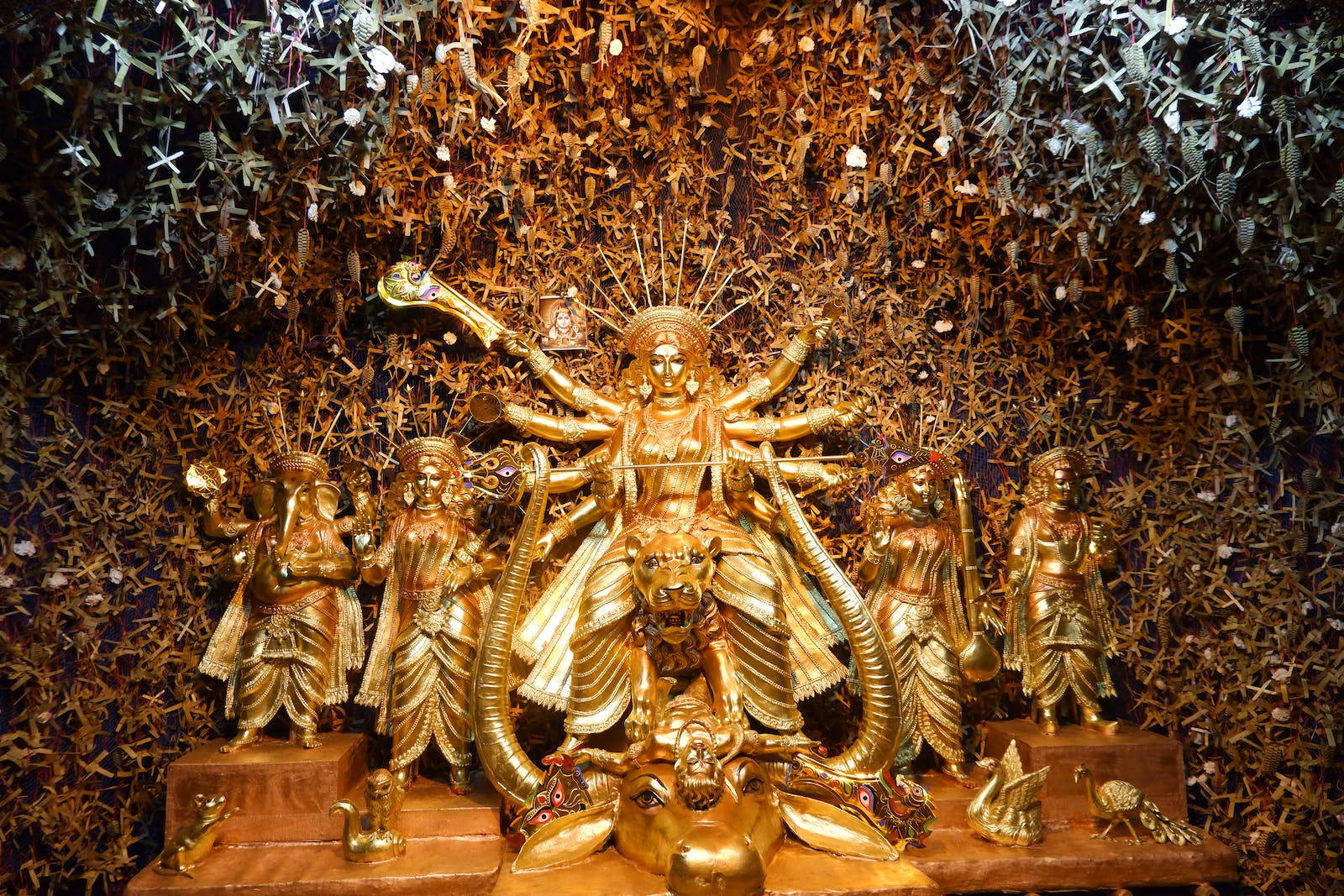 Gold Hindu Maa Durga Wallpaper