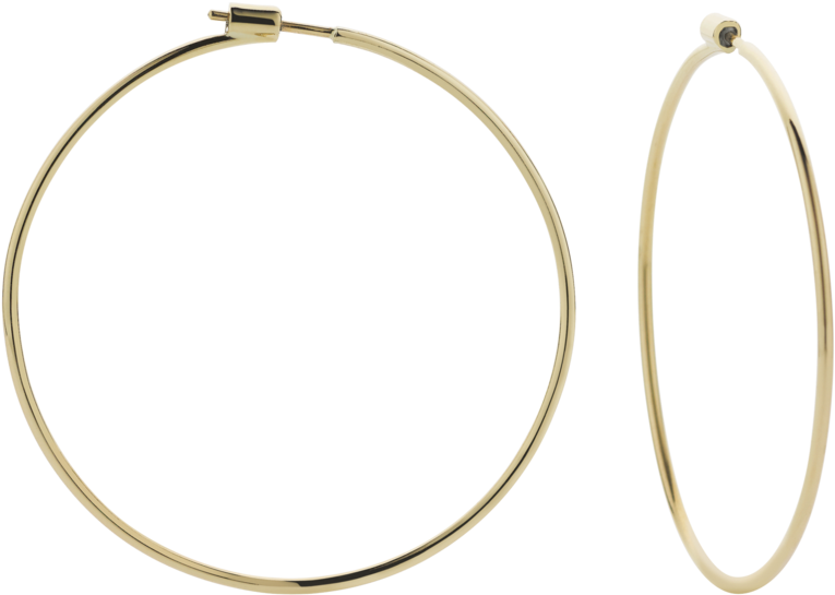 Download Gold Hoop Earrings Transparent Background | Wallpapers.com