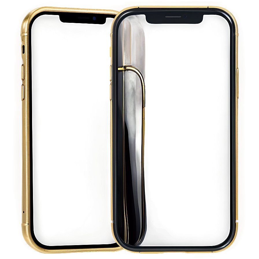 Gold Iphone 12 Frame Edition Png 06272024 PNG