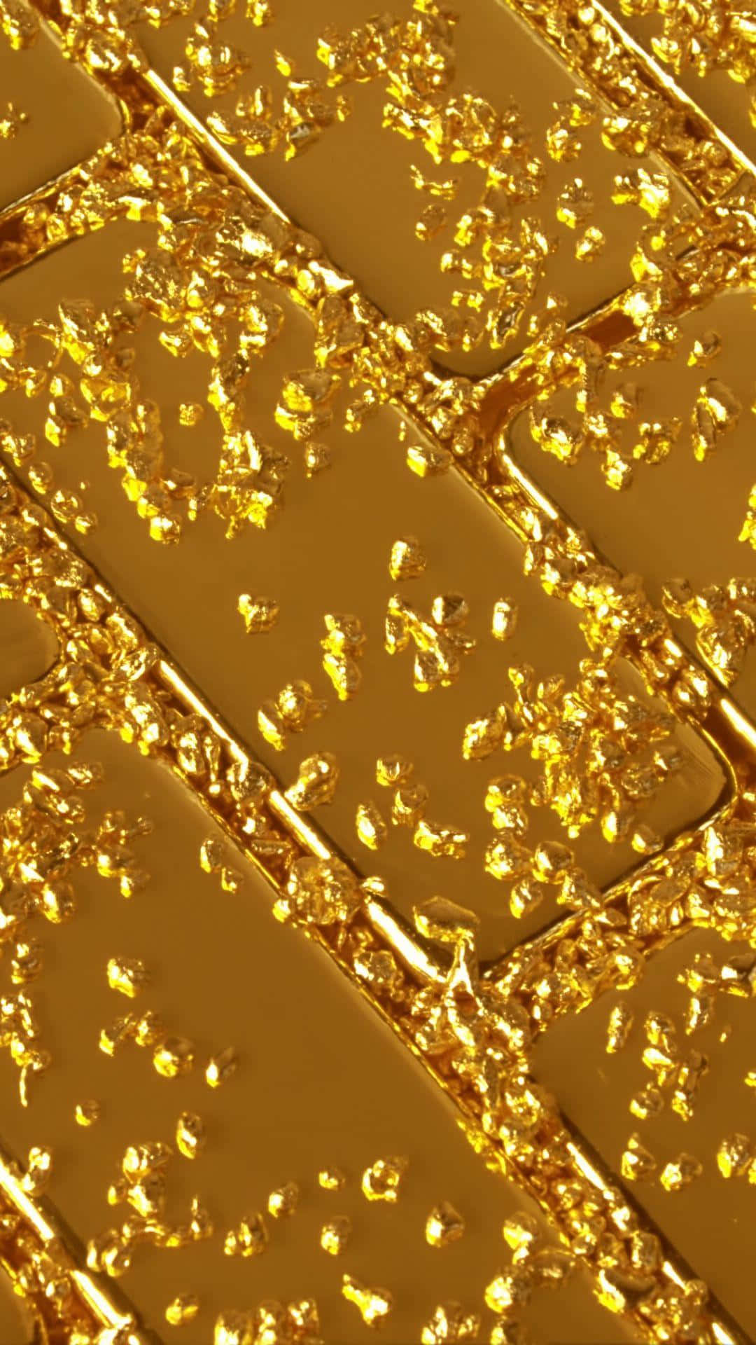 Unbox a stunning gold iPhone and keep the gold-themed glamour going. Wallpaper