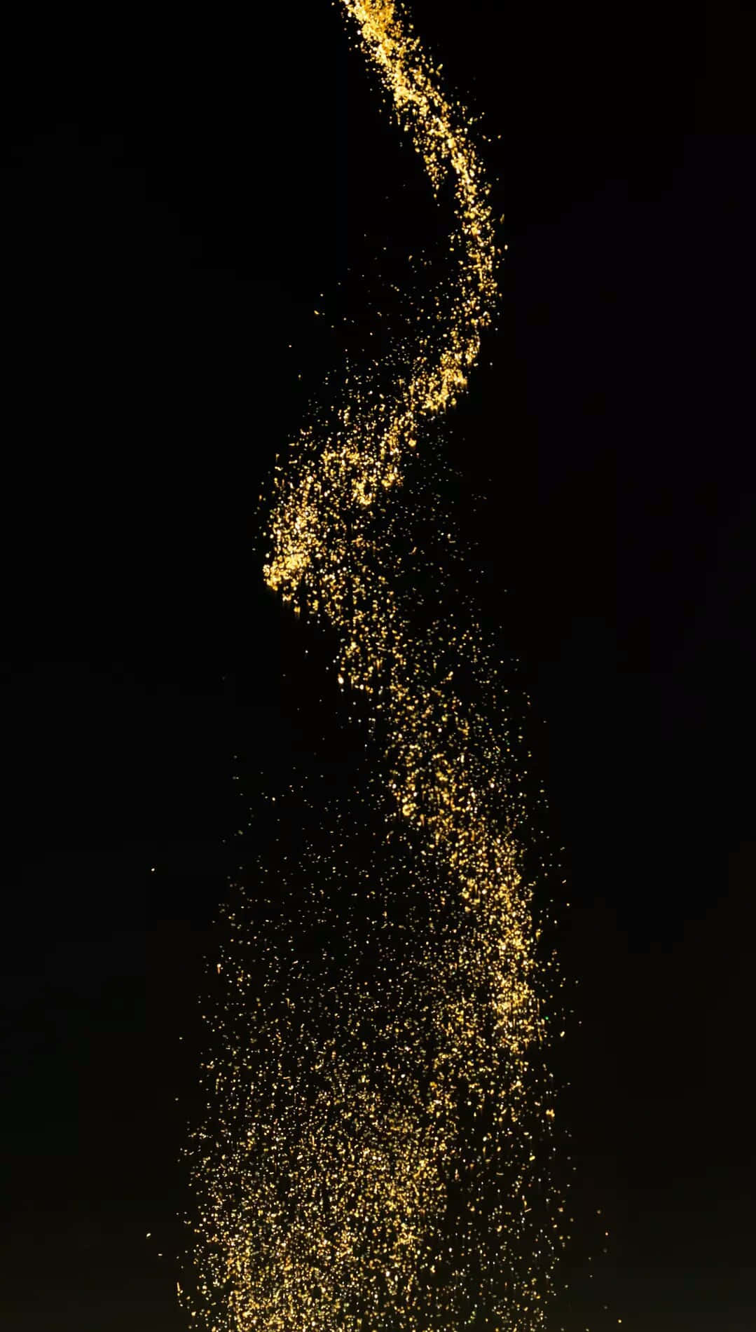 A Golden Dust Falling From The Sky Wallpaper
