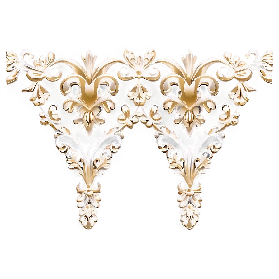 Gold Lace Border Png 06262024 PNG