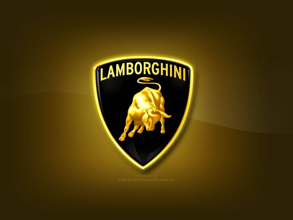 Gold Lamborghini Logo