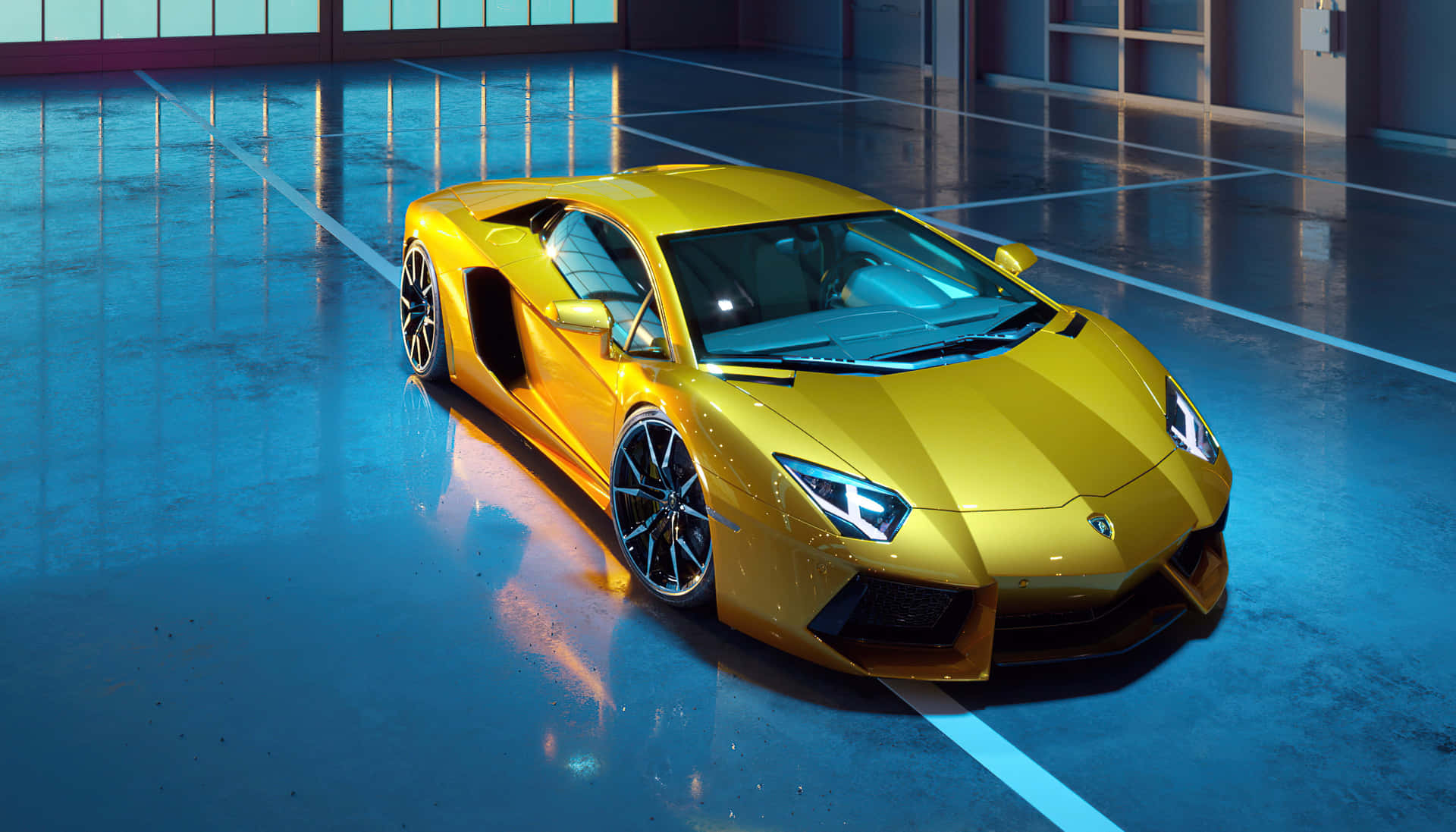 Yellow Lamborghini Gallardo iPad Wallpapers Free Download