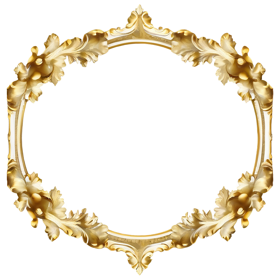 Download Gold Leaf Frame Png Xej | Wallpapers.com