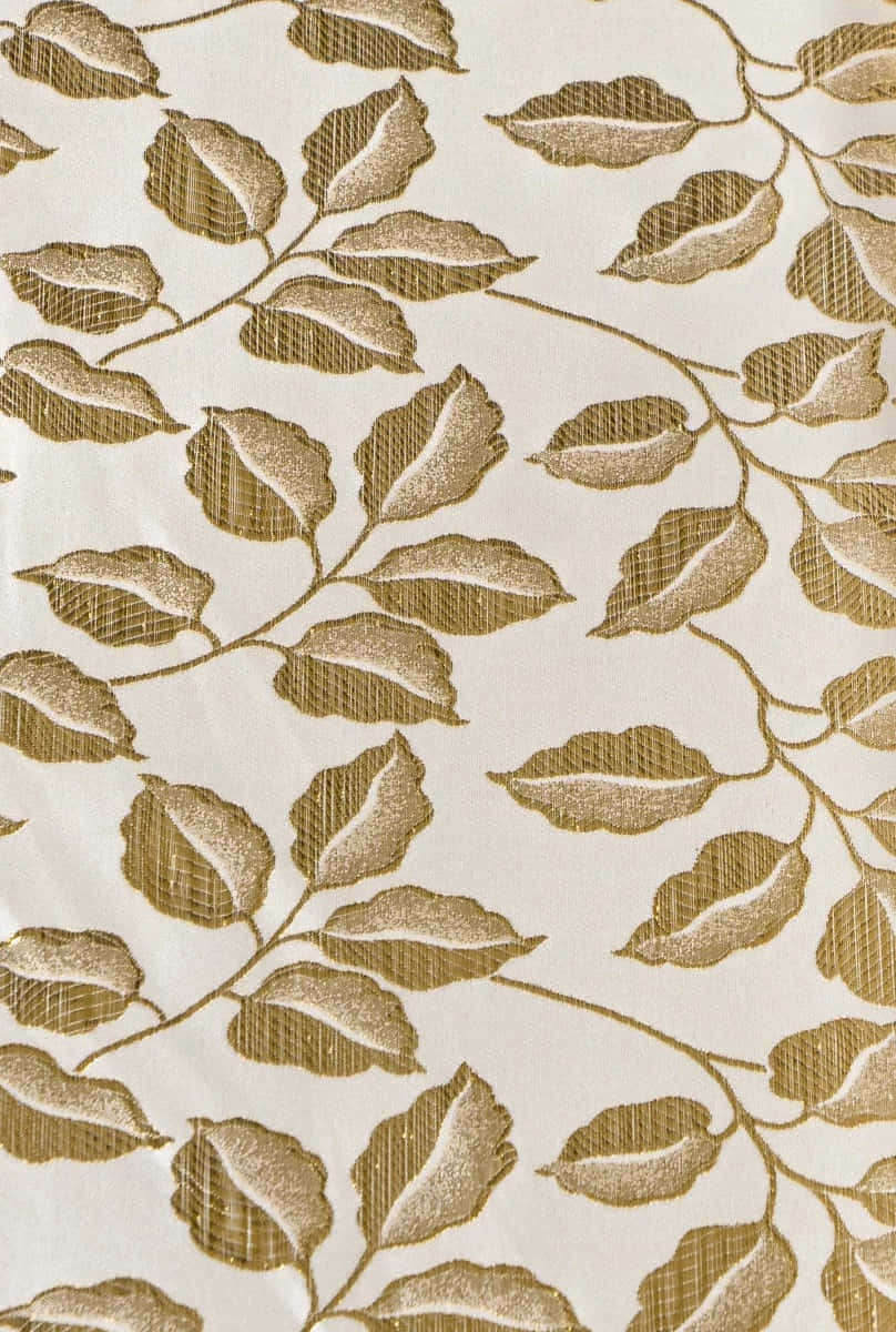 Texture De Motif De Feuilles Dorées Fond d'écran