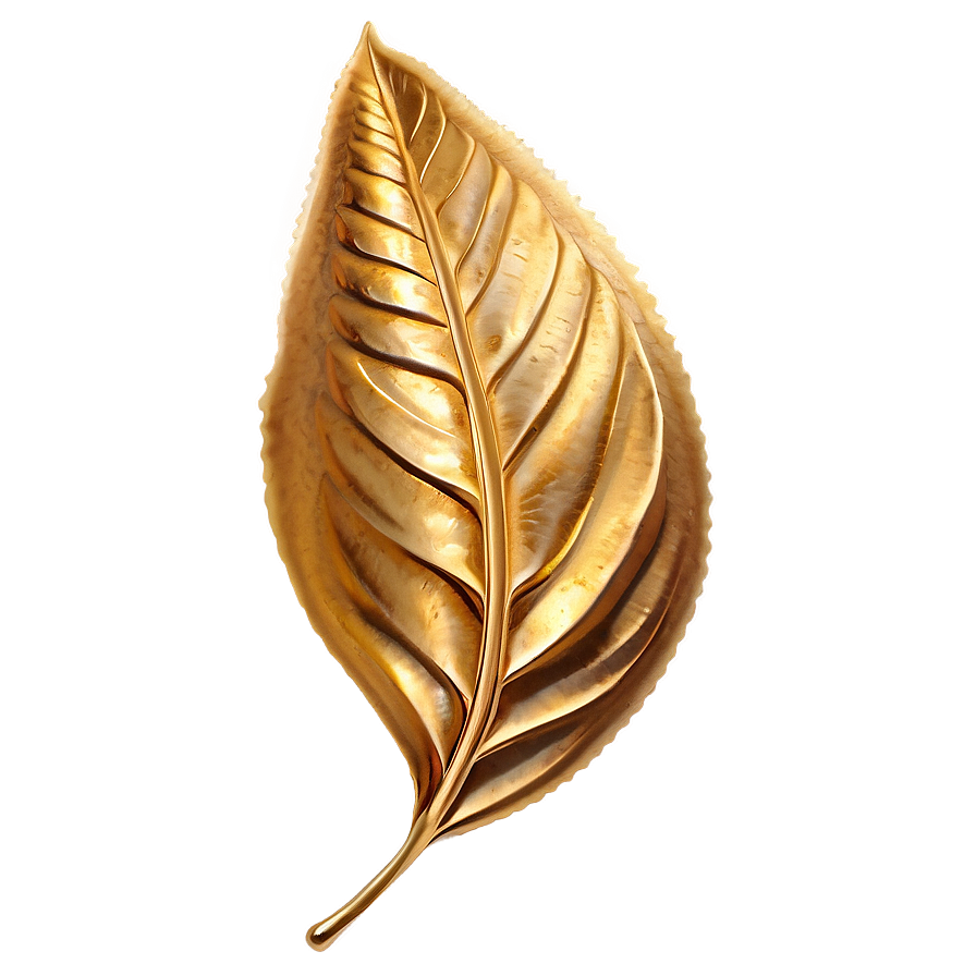 Gold Leaves B PNG