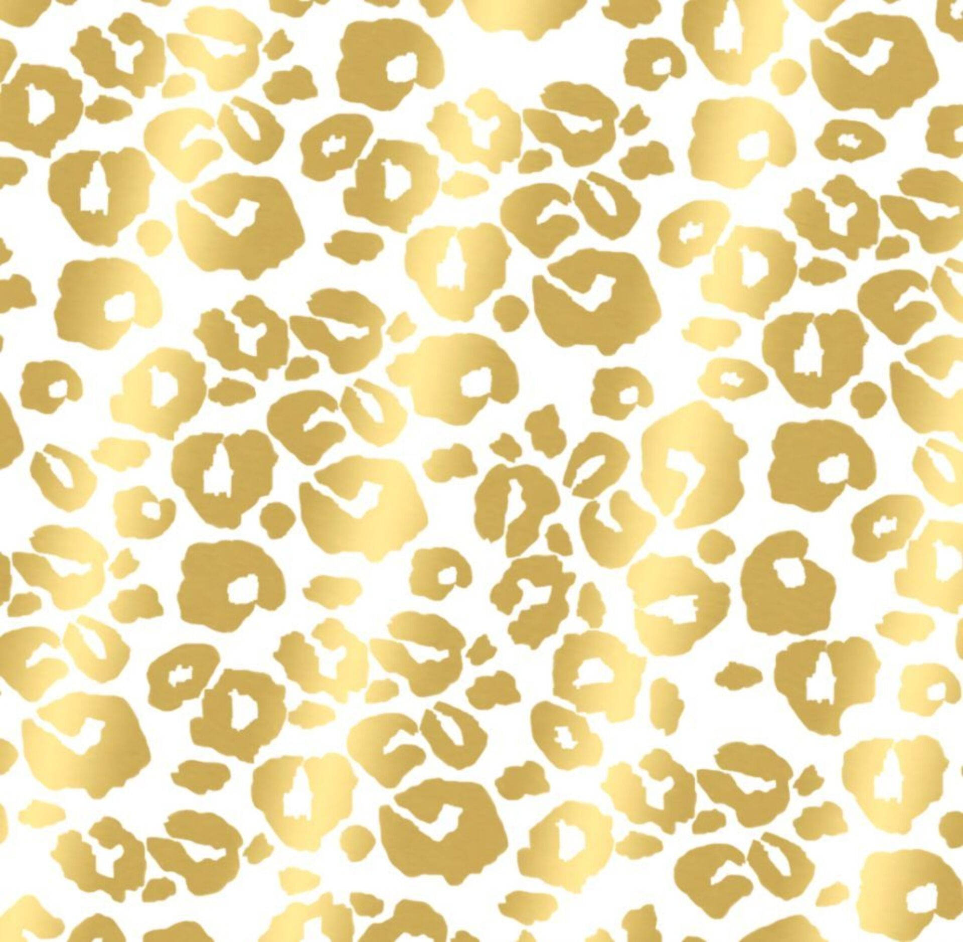 Gold Leopard Print Wallpaper
