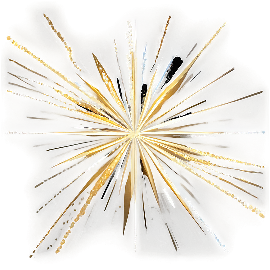 Gold Line Sunburst Pattern Png 06122024 PNG