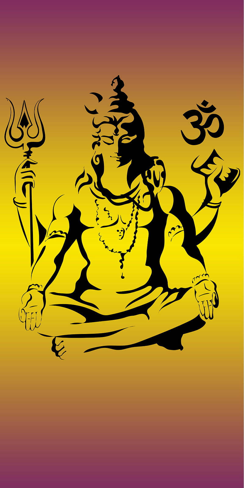 Download Gold Lord Shiva Angry Shambhu Wallpaper 