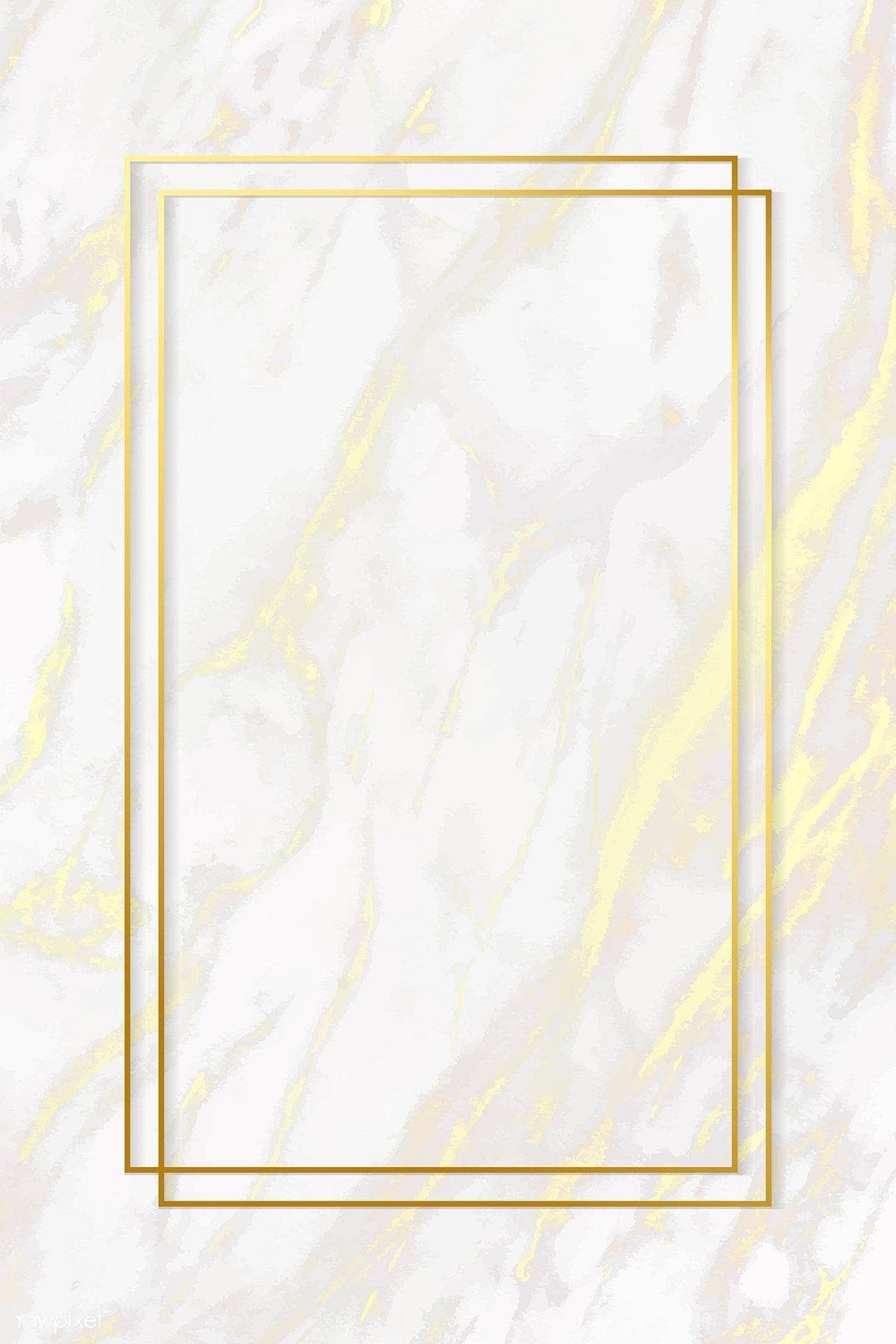 Gold Marble Frame Wallpaper
