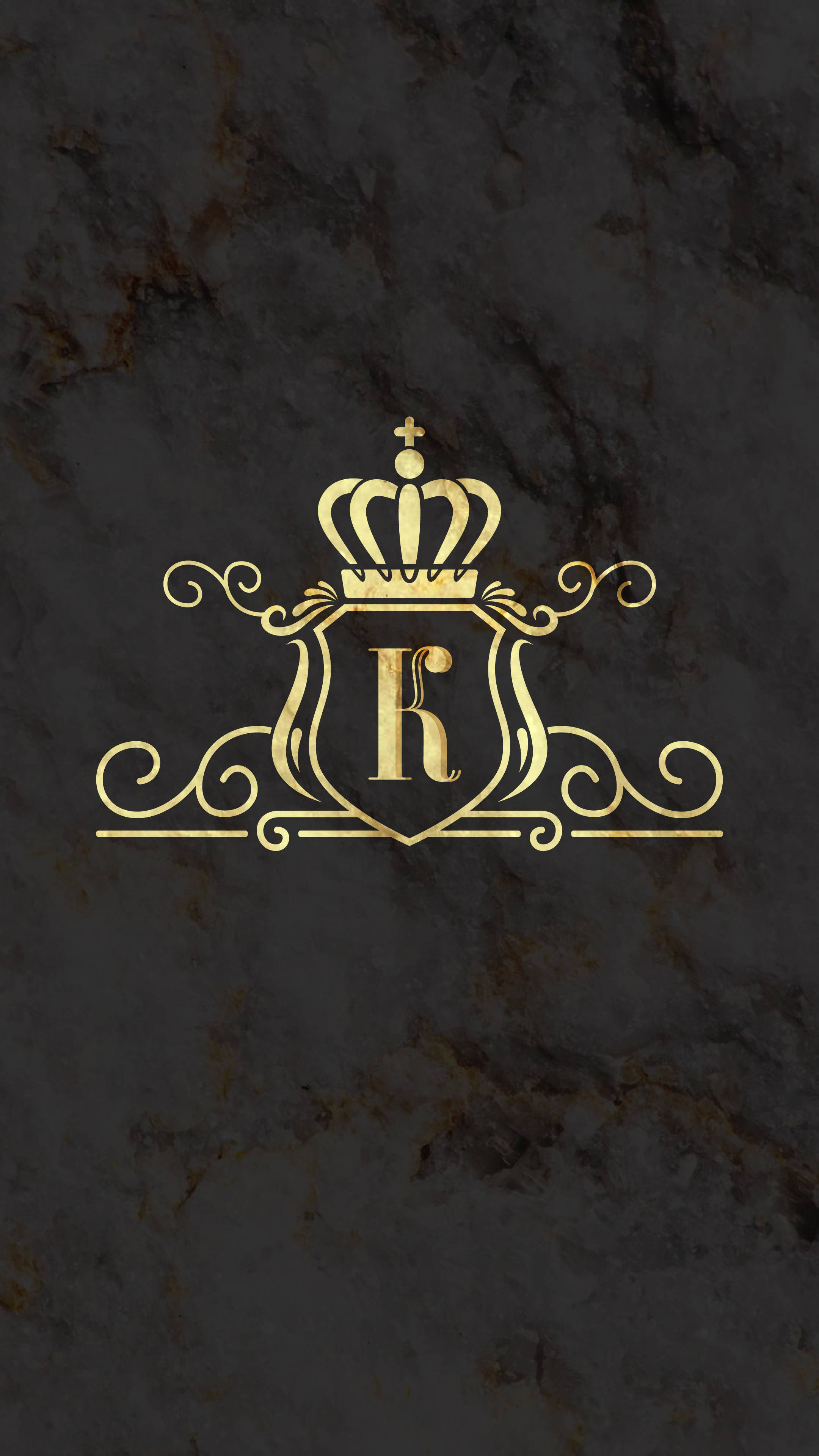 Gold Marble King And Queen Wallpaper