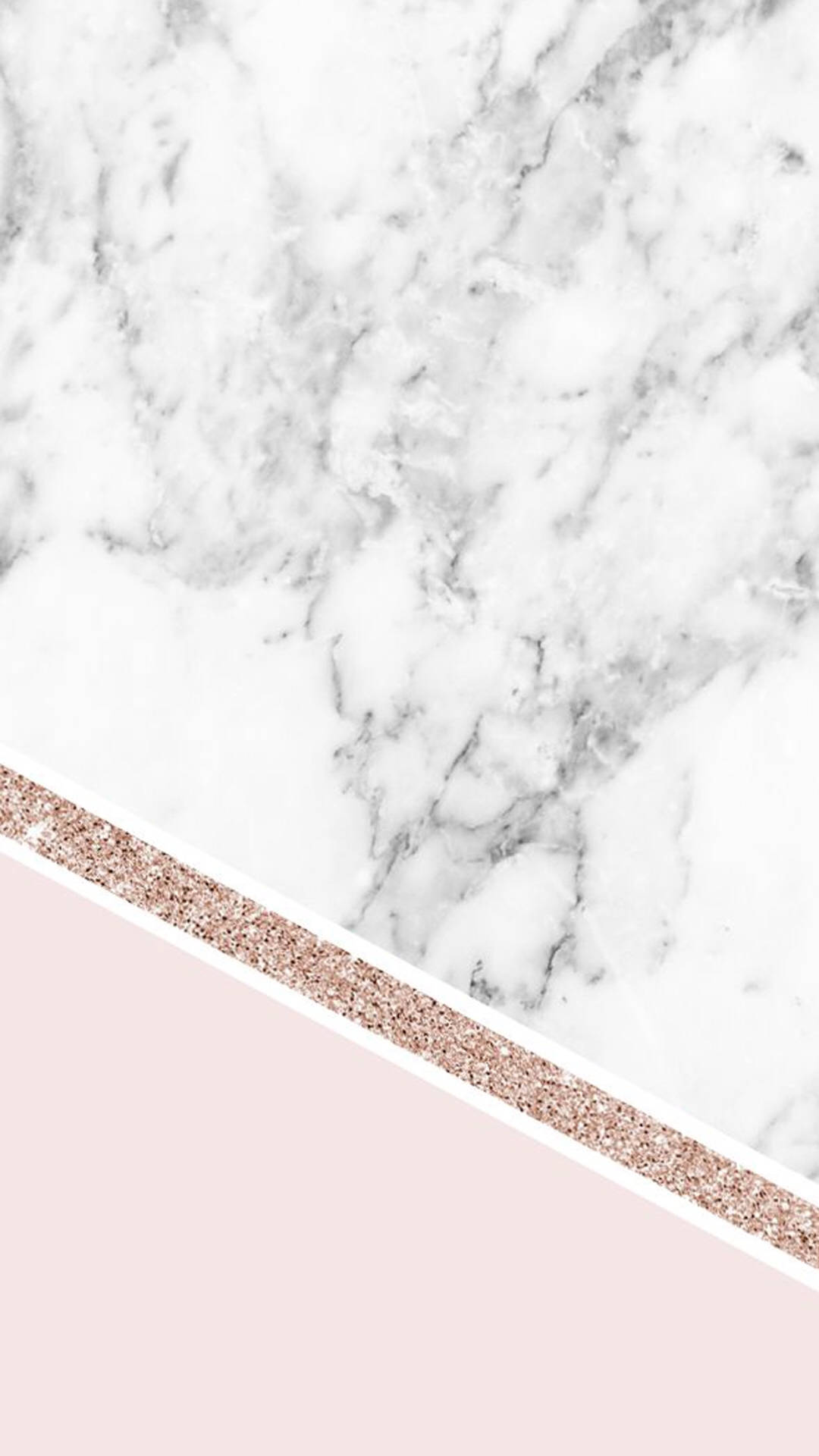 Gold Marble Pink Glitter