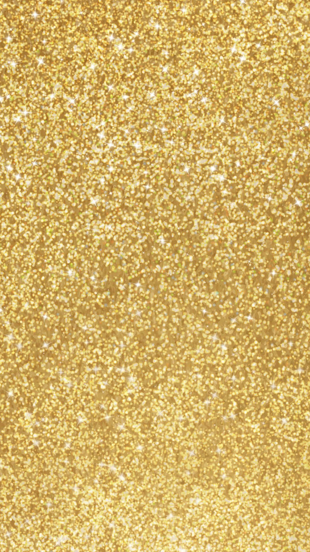 Skinnende Glitters Guld Metallic Baggrund