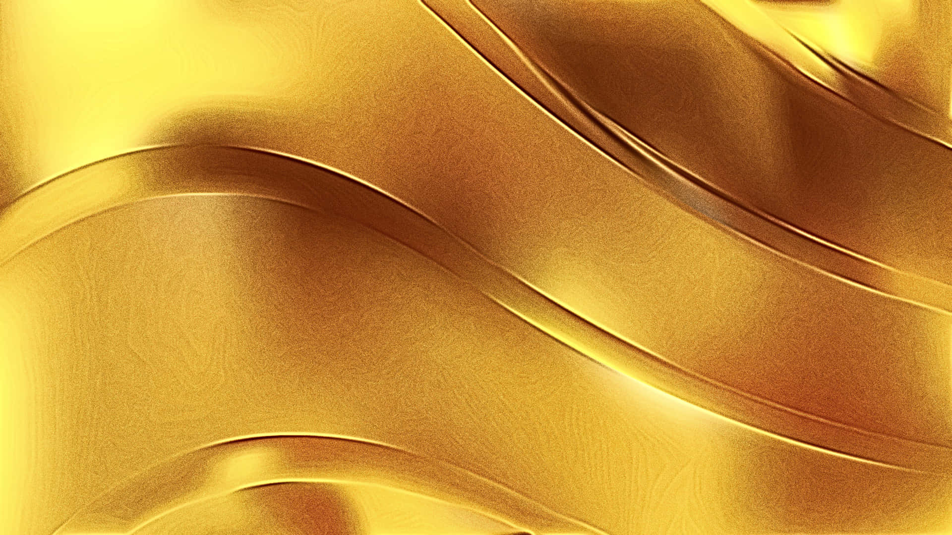 Shiny Waves Gold Metallic Background