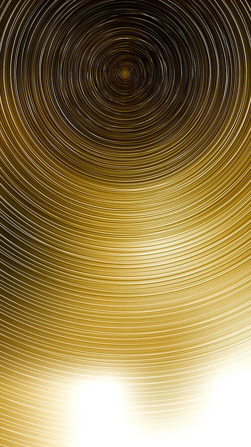 Circular Patterns Gold Metallic Background