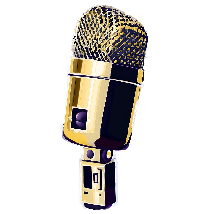 Gold Microphone Png Tes47 PNG