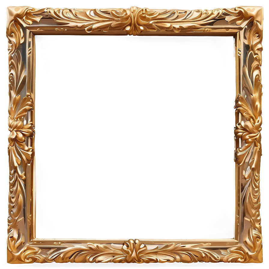 Gold Mirror Frame Png 65 PNG