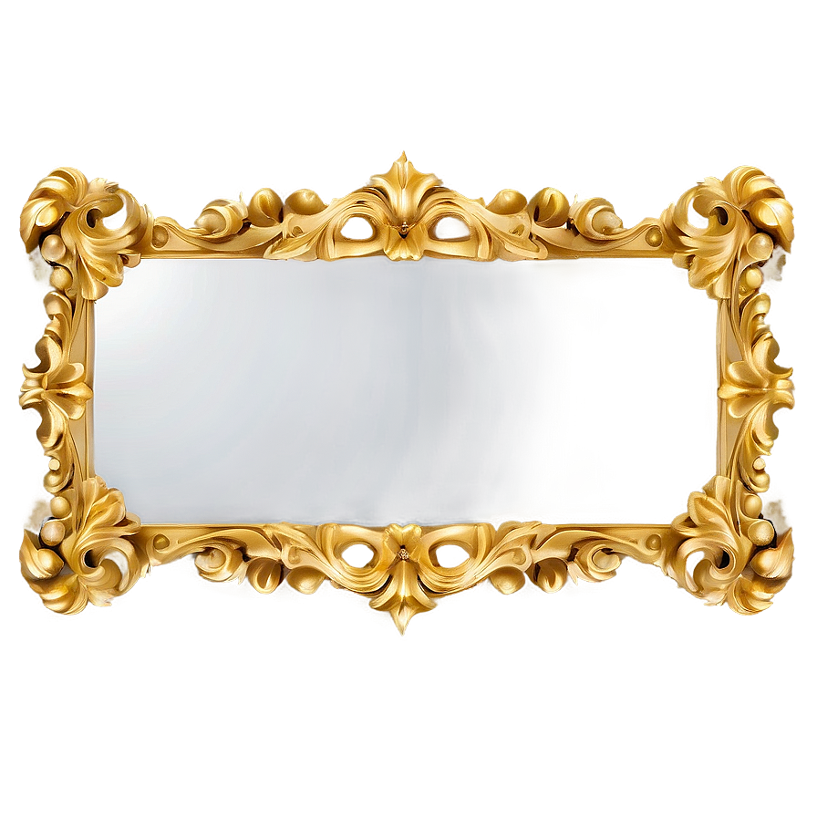Gold Mirror Frame Png 82 PNG