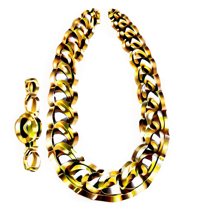 Gold Necklace C PNG