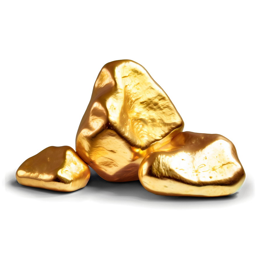 Gold Nugget D PNG