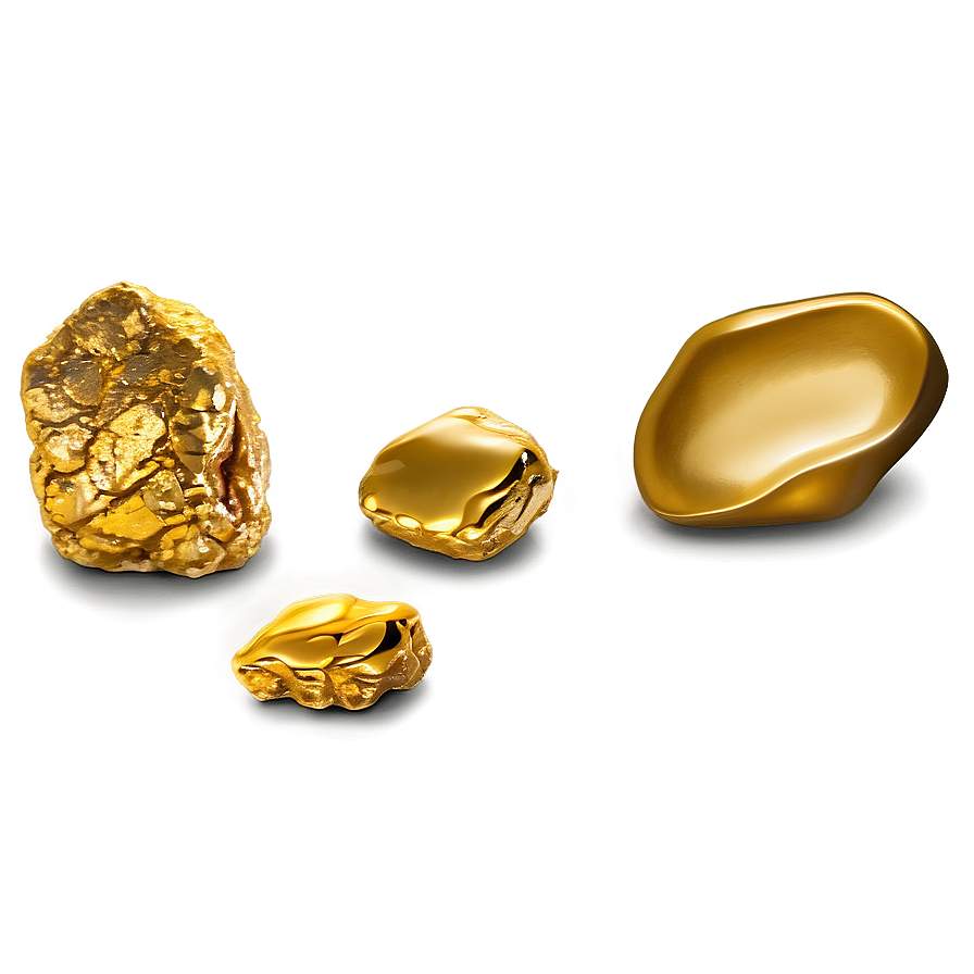 Gold Nugget Wealth Png 06132024 PNG