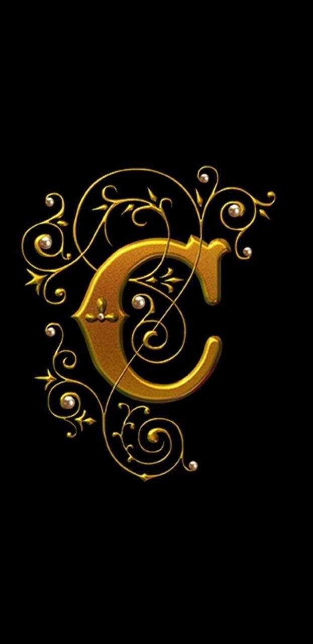 Gold Ornate Letter C