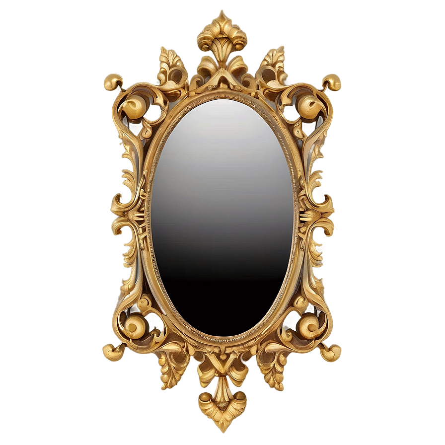 Gold Ornate Mirror Png 23 PNG