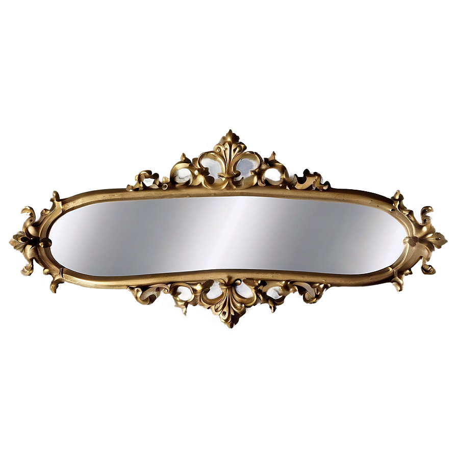 Gold Ornate Mirror Png Rgr38 PNG
