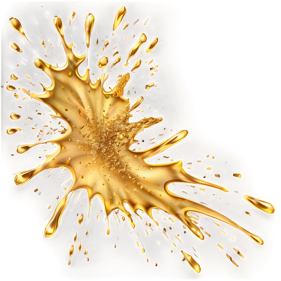 Gold Paint Splatter Png Fpl PNG
