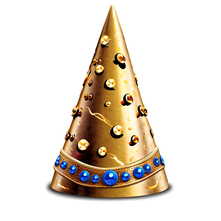 Download Gold Party Hat Png Jkt | Wallpapers.com