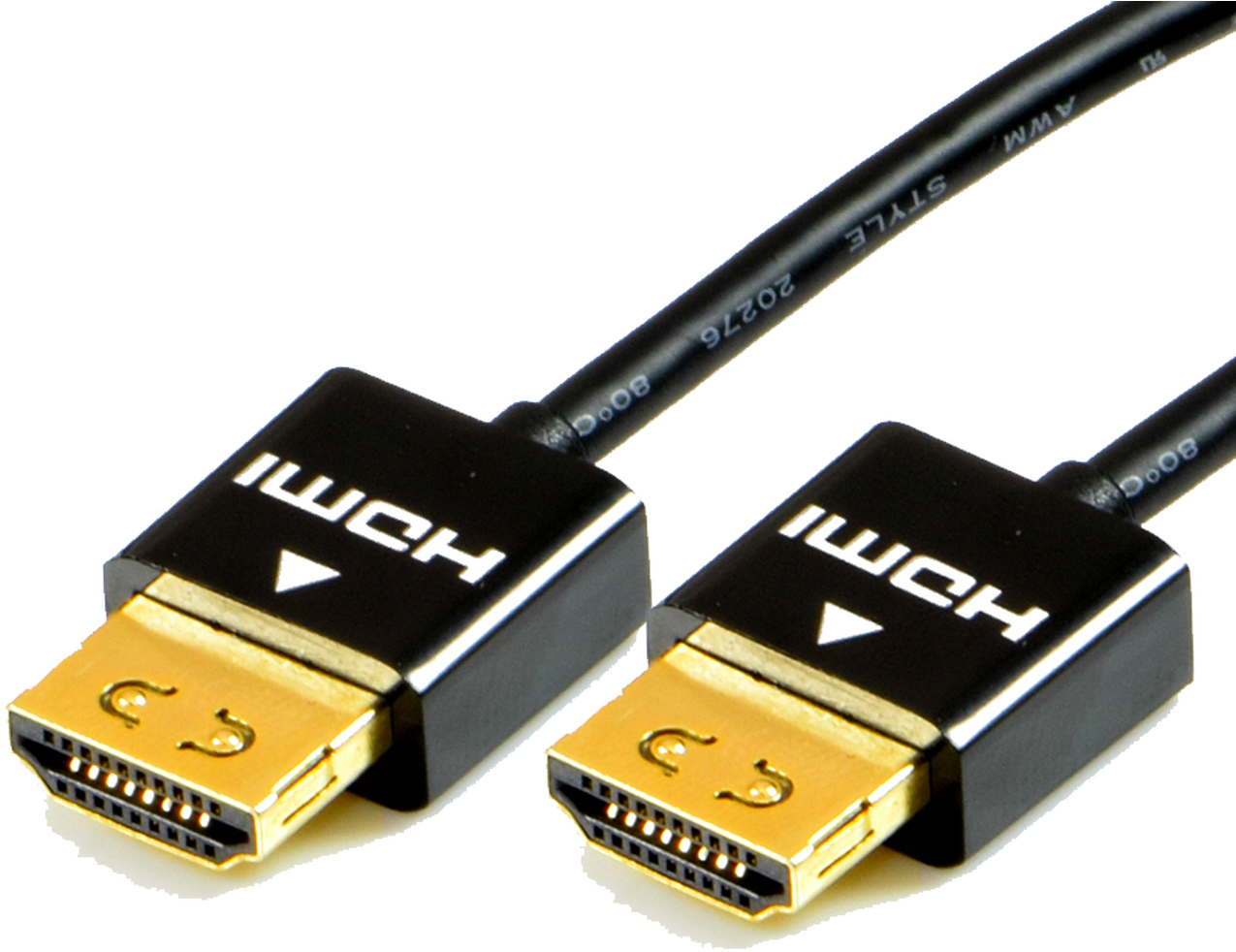 Gold Plated H D M I Cable PNG