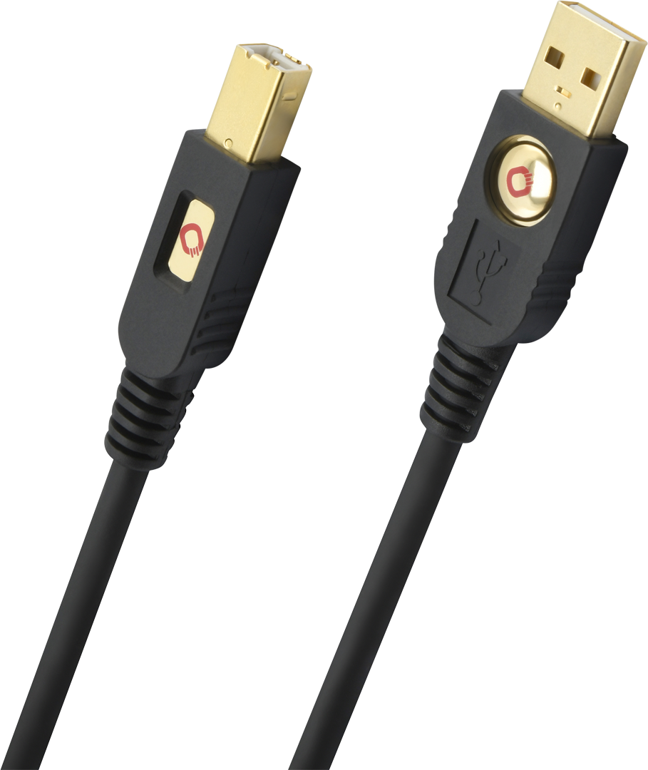 Gold Plated U S B Cable PNG