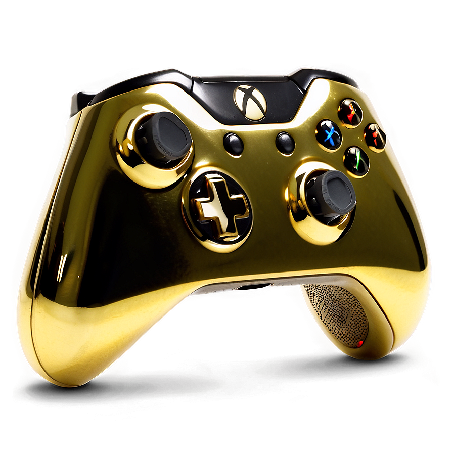 Gold Plated Xbox Controller Png Rtv20 PNG