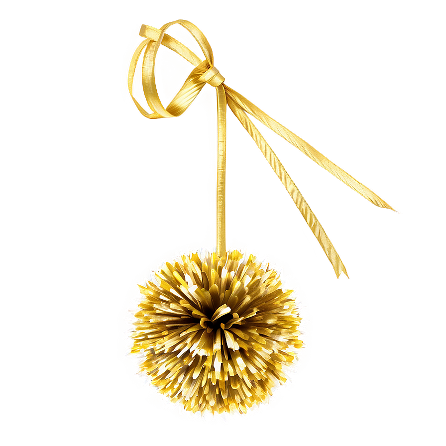 Gold Pom Poms Png Vac PNG