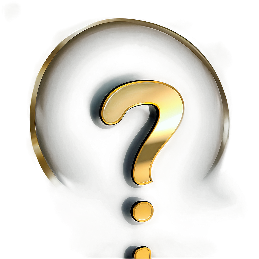 Gold Question Mark Transparent Png 92 PNG