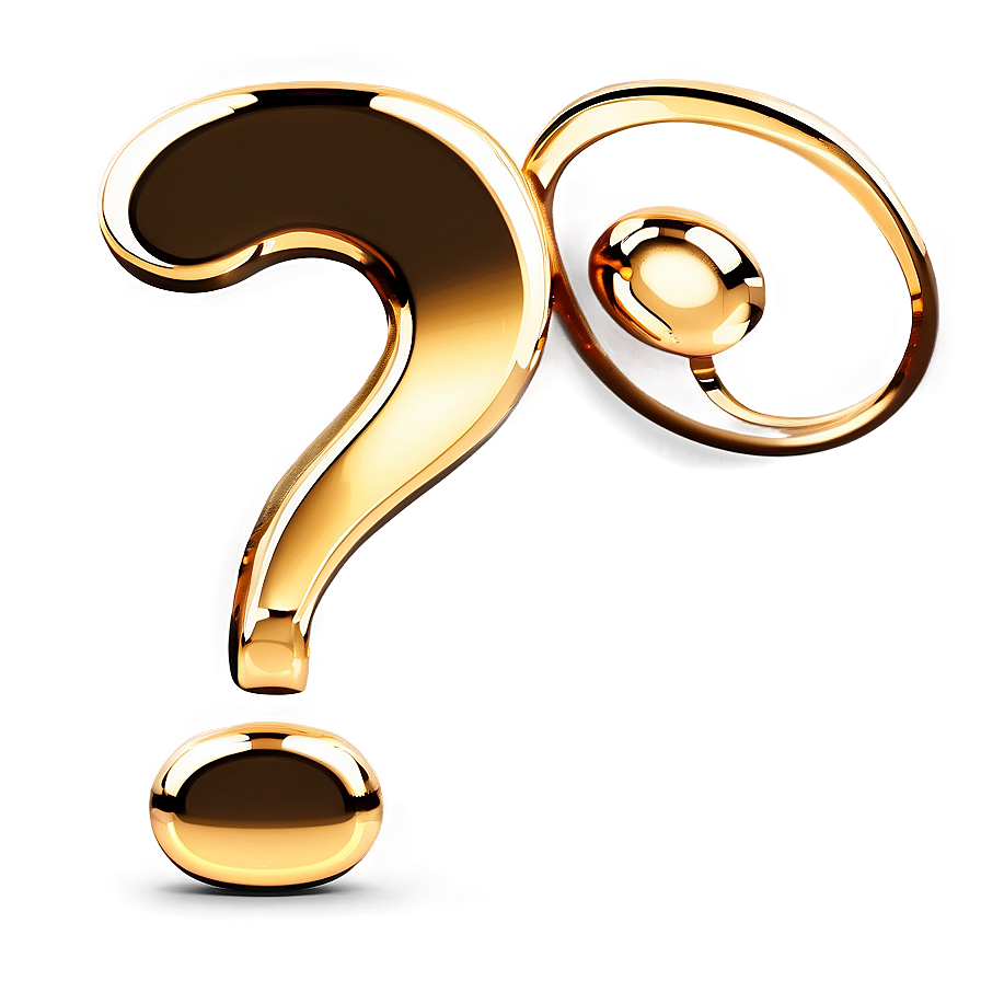 Gold Question Mark Transparent Png Sob22 PNG