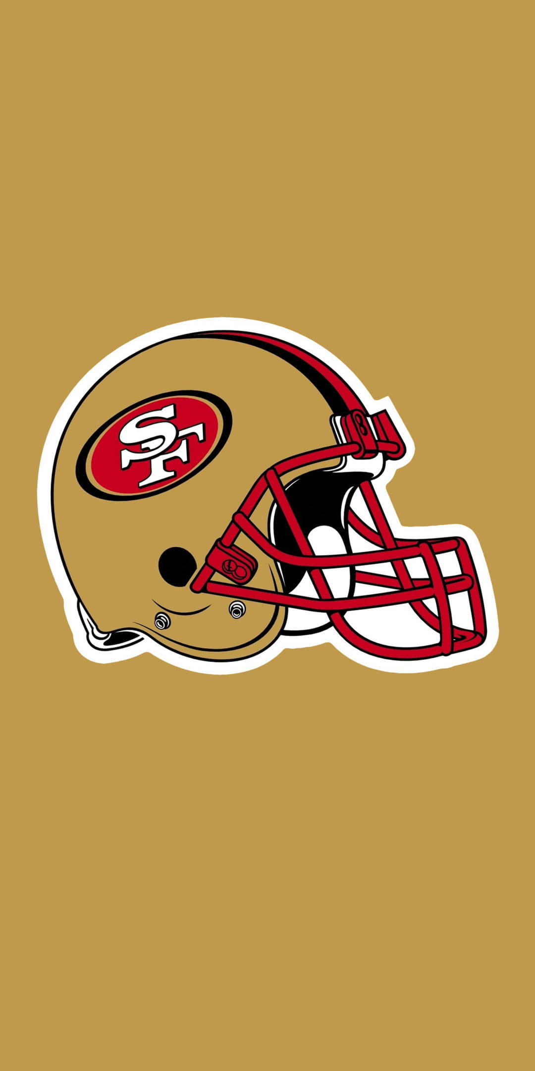 Gold Red Helmet Art 49ers Iphone Wallpaper
