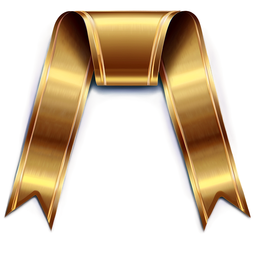 Gold Ribbon Banner Png 31 PNG