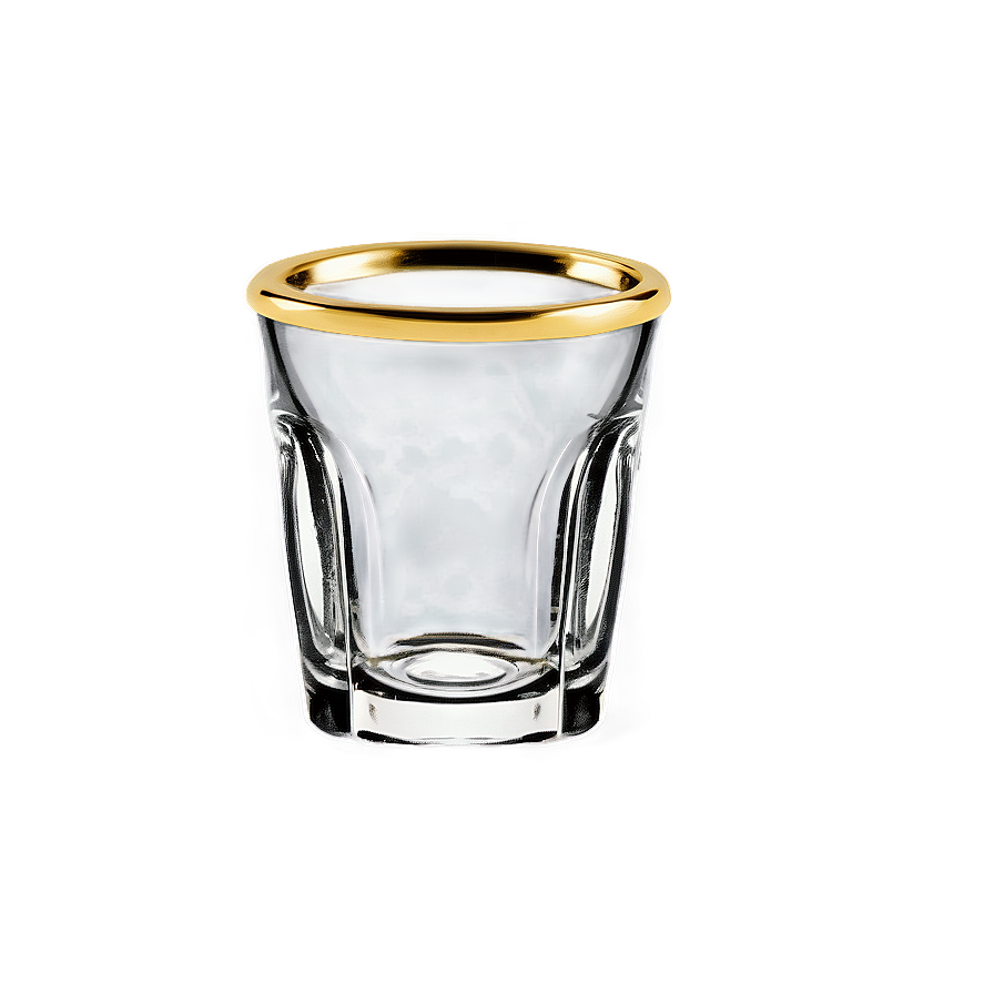 Gold Rimmed Shot Glass Png 28 PNG