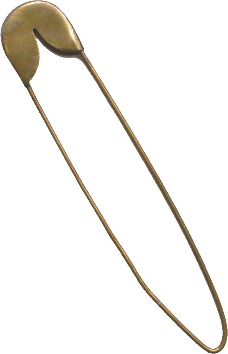 Gold Safety Pin PNG