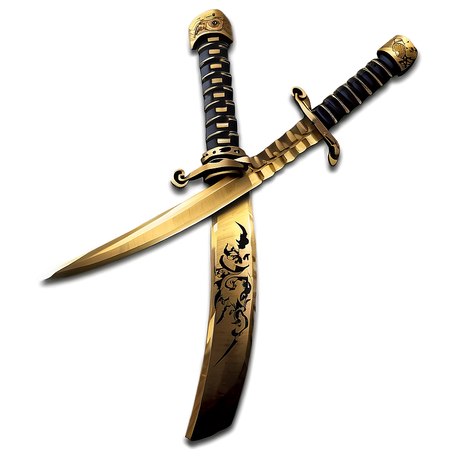 Gold Samurai Sword Png Jxc5 PNG