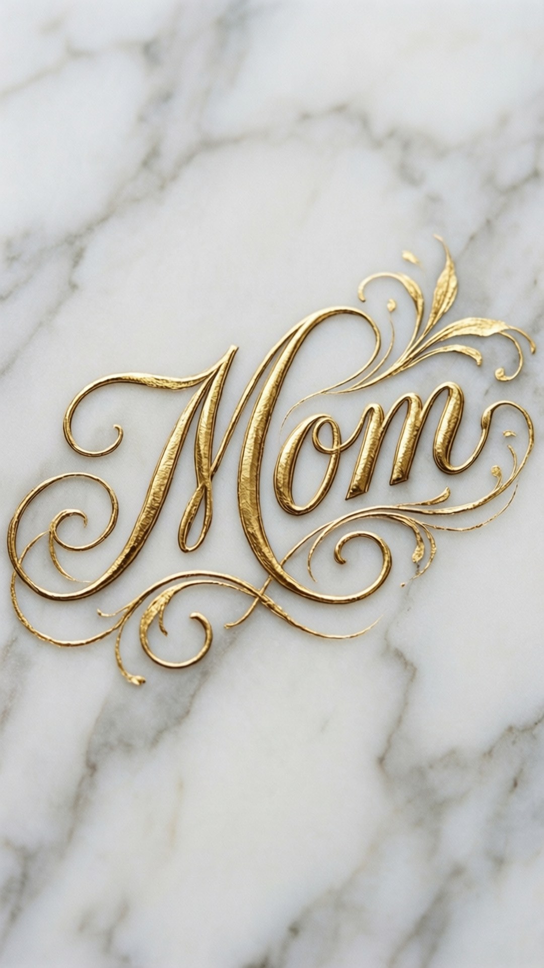 Goldene Schrift Mutter Wallpaper