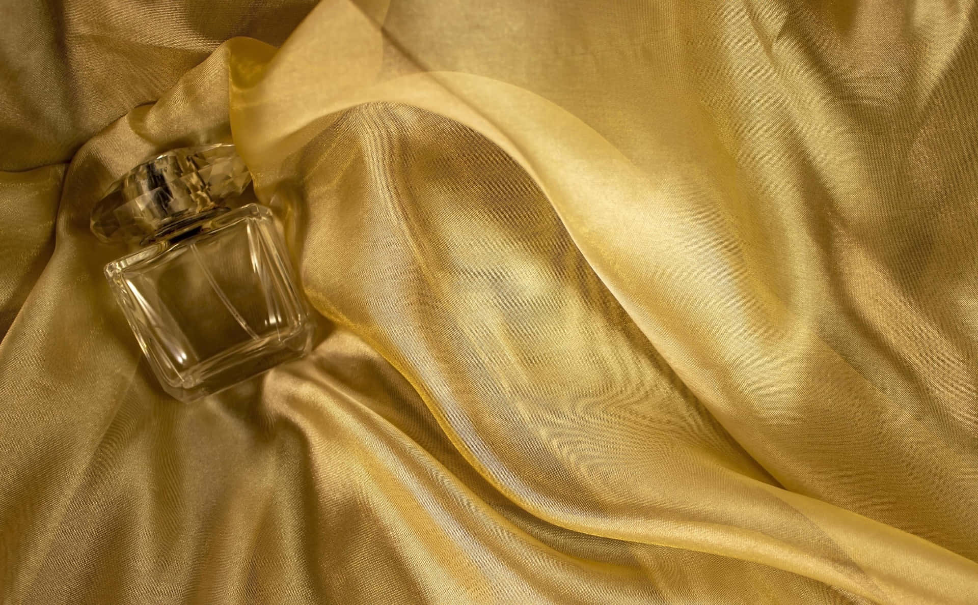 "Elegance and Shine with Gold Silk" Wallpaper