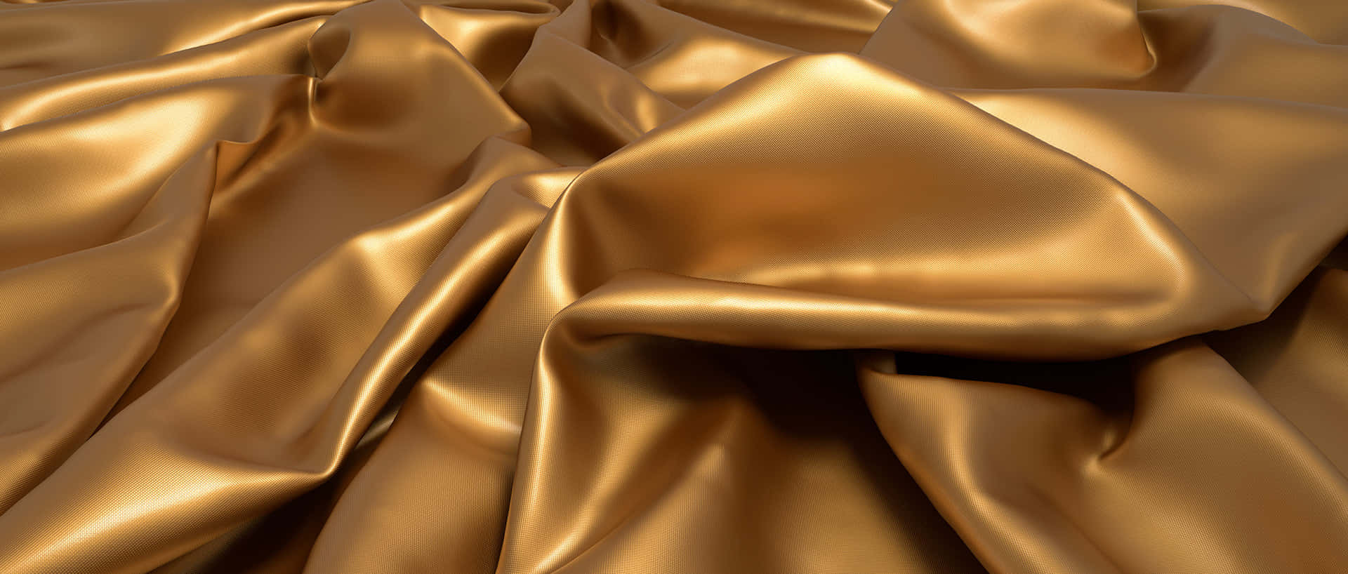 Luxury Gold Silk Fabric Wallpaper